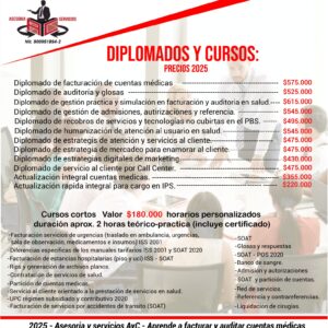 Diplomado FACTURACION EN CUENTAS MEDICAS